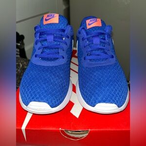 Nike Kids Blue and Orange Sneakers
